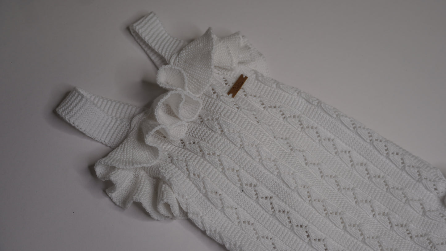 Celia Knitted Romper Ruffle