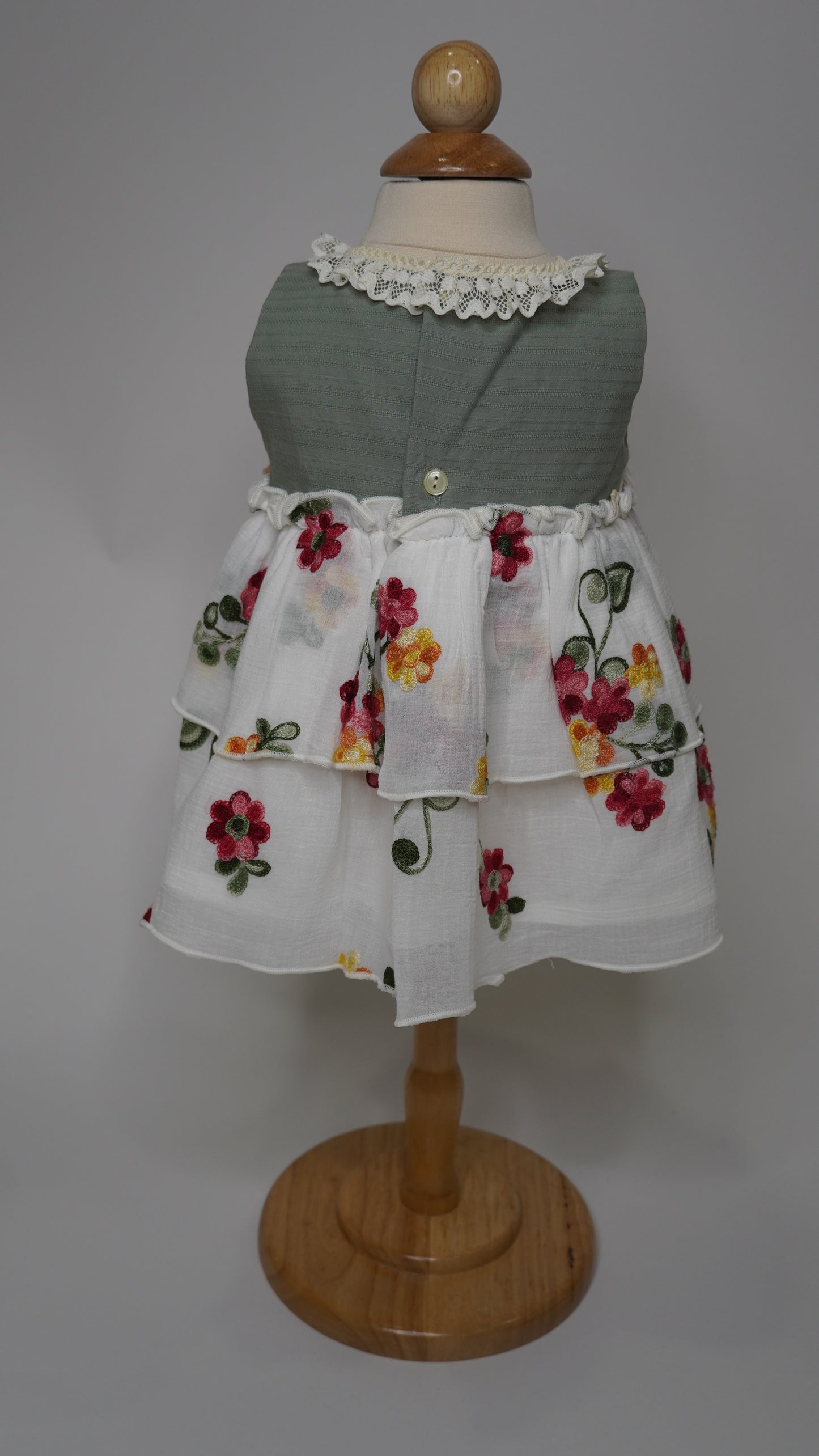 Floral Embroidered Spring baby dress