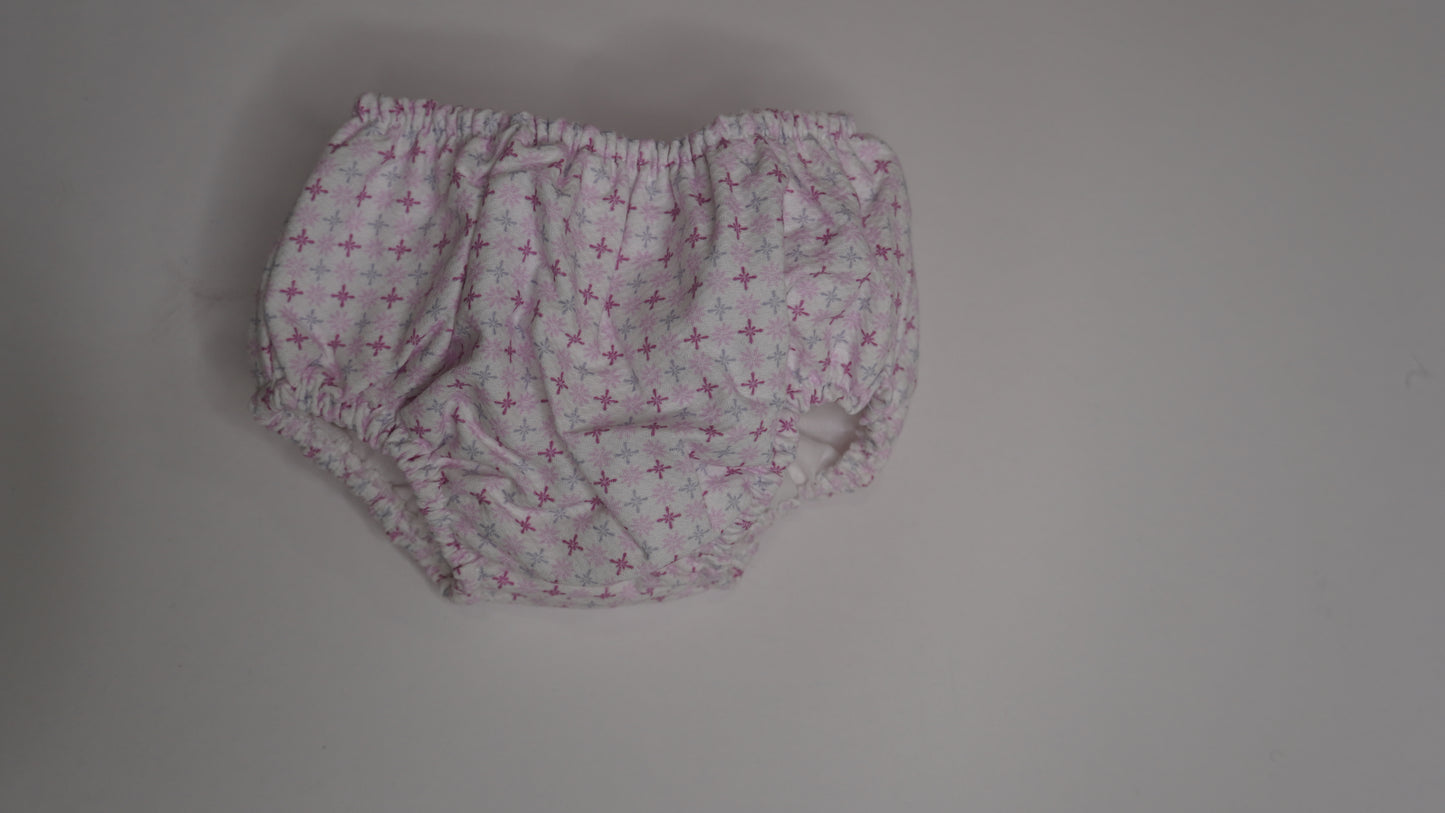 Front Bow Fucsia print baby dress