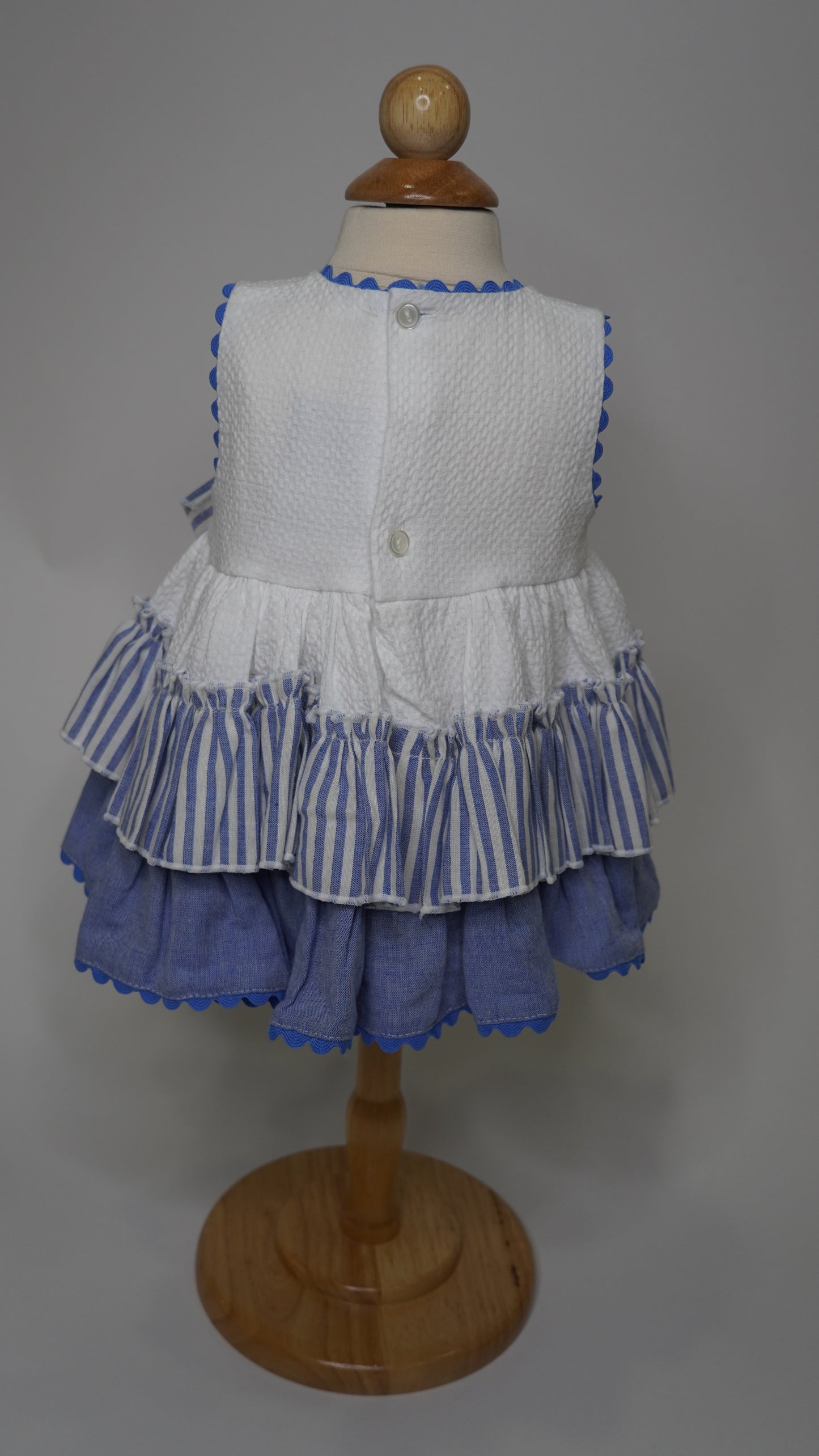 Front Bow Striped baby dress