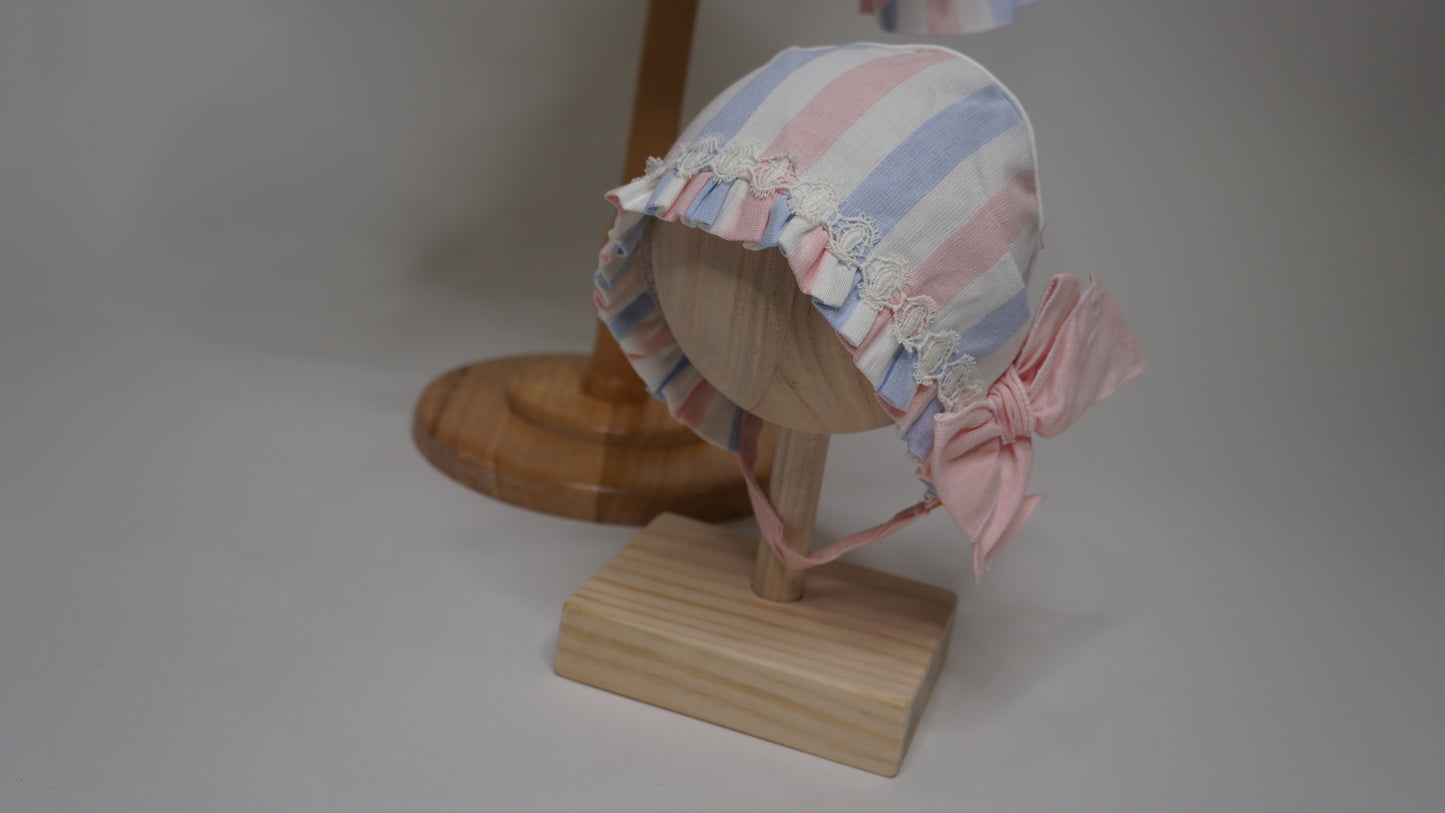 Suzy Lee Striped Dress with Lace