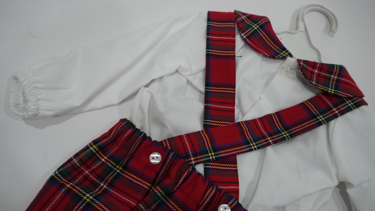 Christmas Plaid Romper