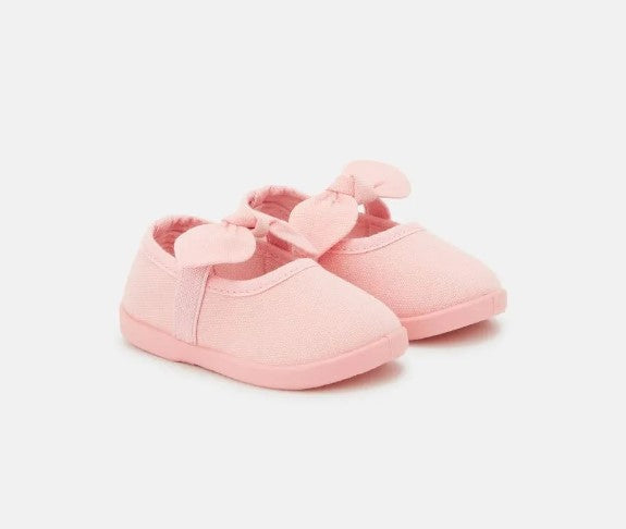 Canvas Mary Jane with bow