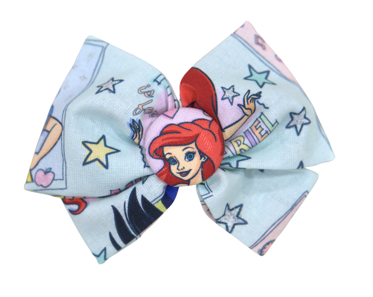 Disney Theme Bow - Ariel Light Blue