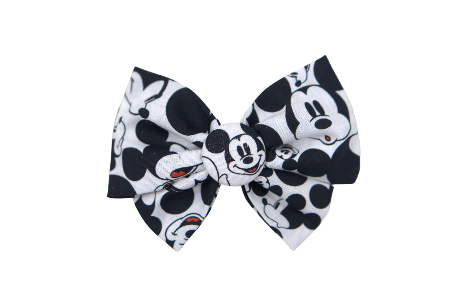 Disney Theme Bow - Mickey Black & White