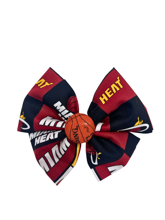 Sports Theme Bow - Miami Heats