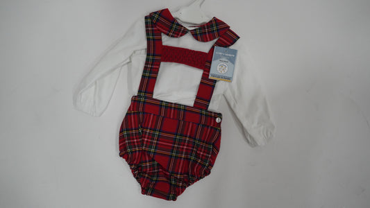 Christmas Plaid Romper