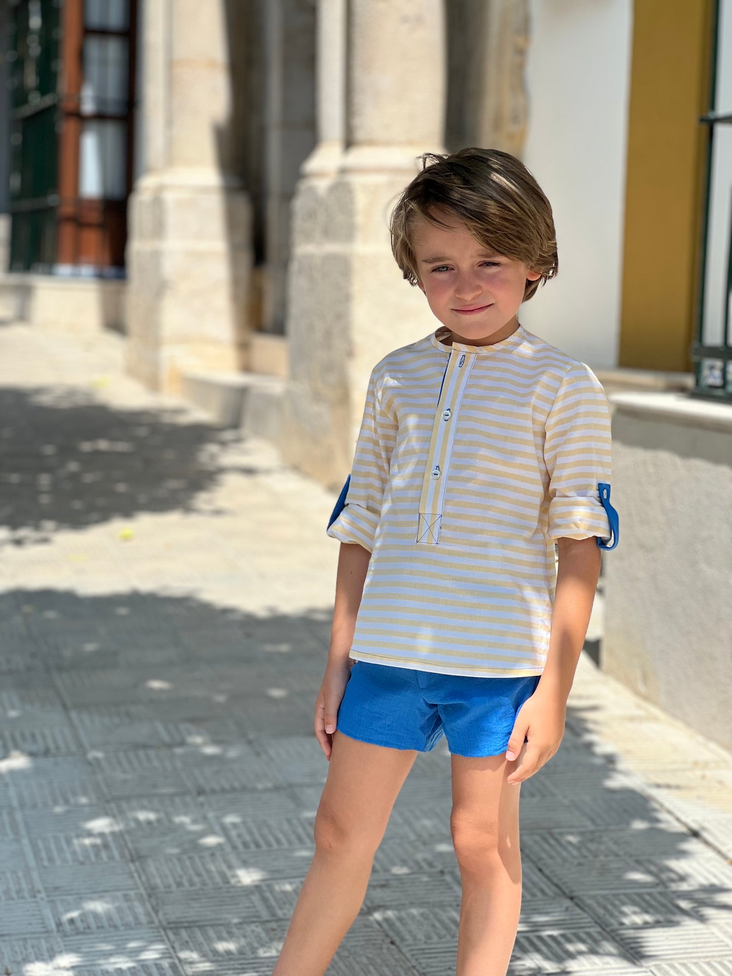 Santorini Striped Boy Set