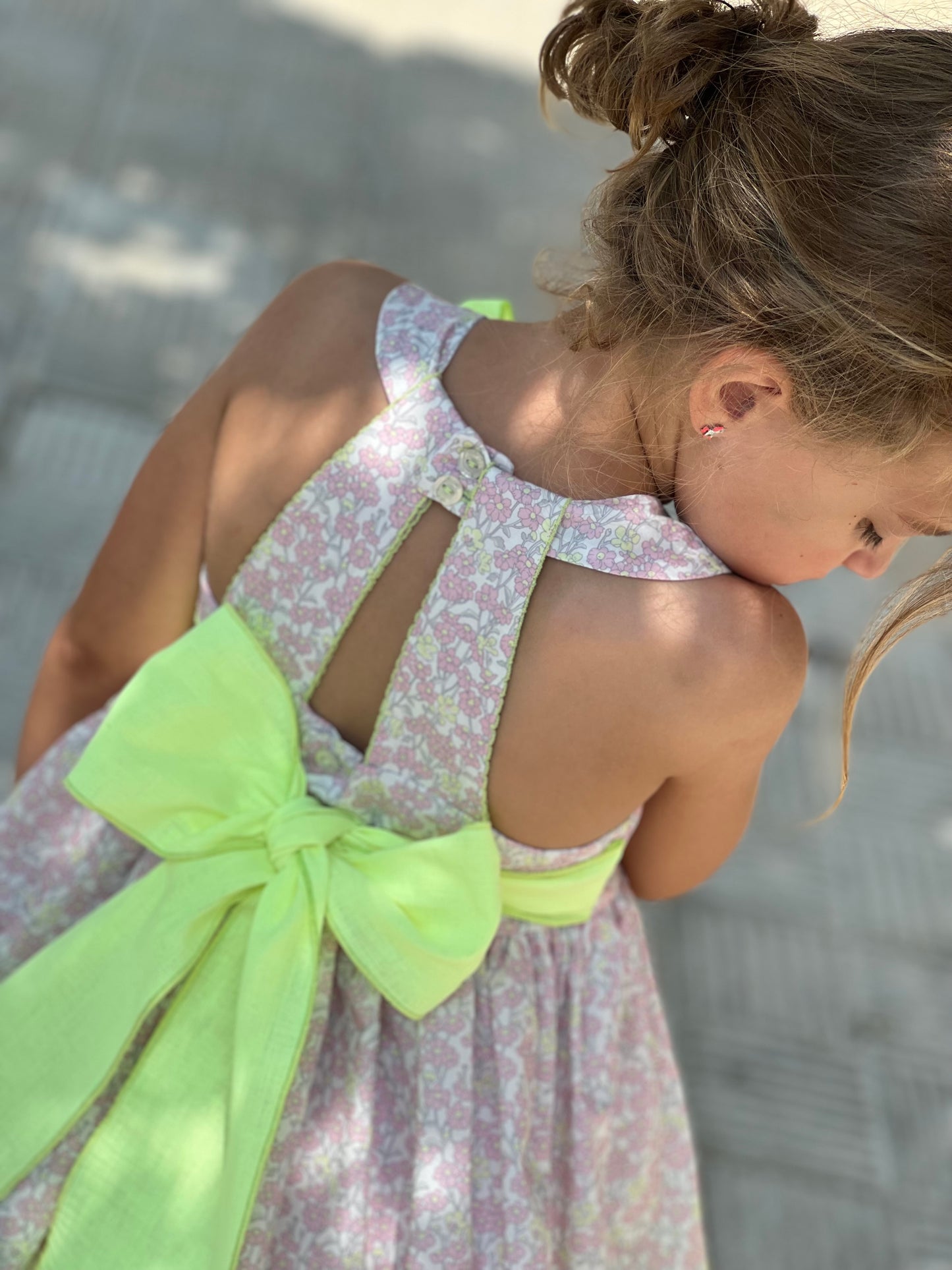 Zoe Dress - Floral and Brigth Yellow