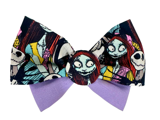 Disney Halloween Theme Bow - Night Before Christmas