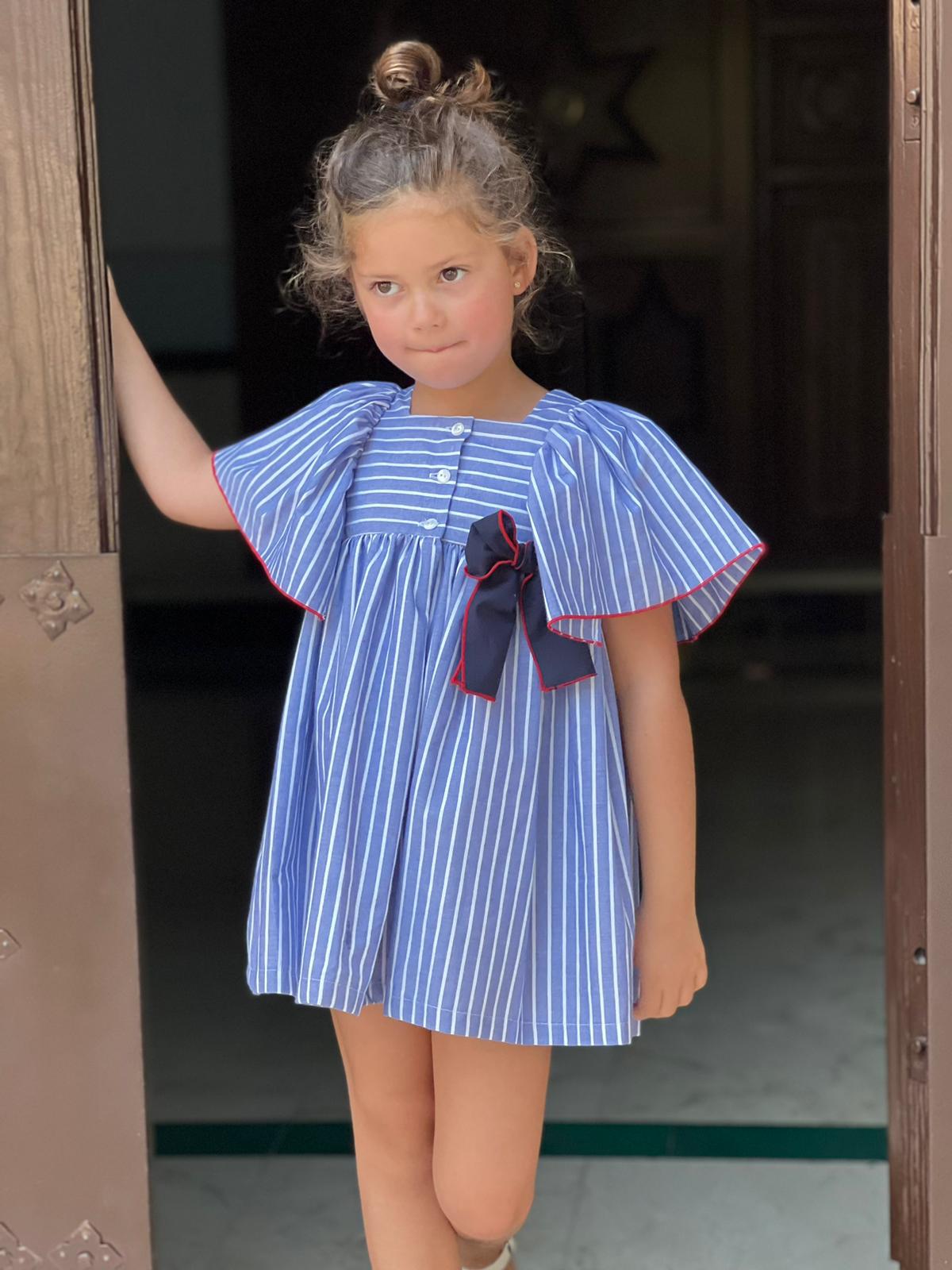 Blue Striped Sailor Dress