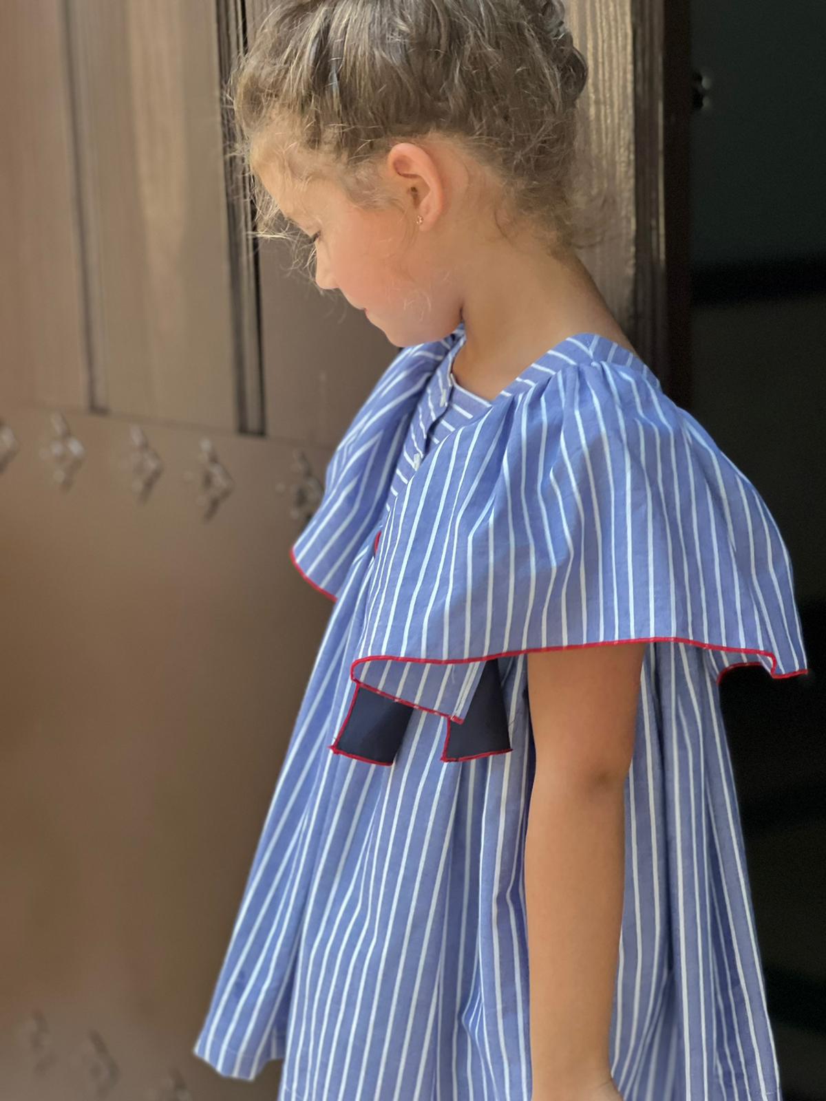 Blue Striped Sailor Dress