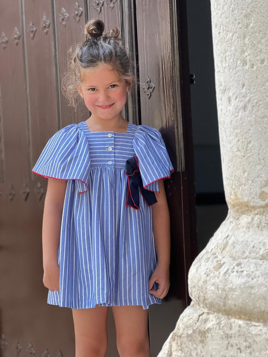 Blue Striped Sailor Dress