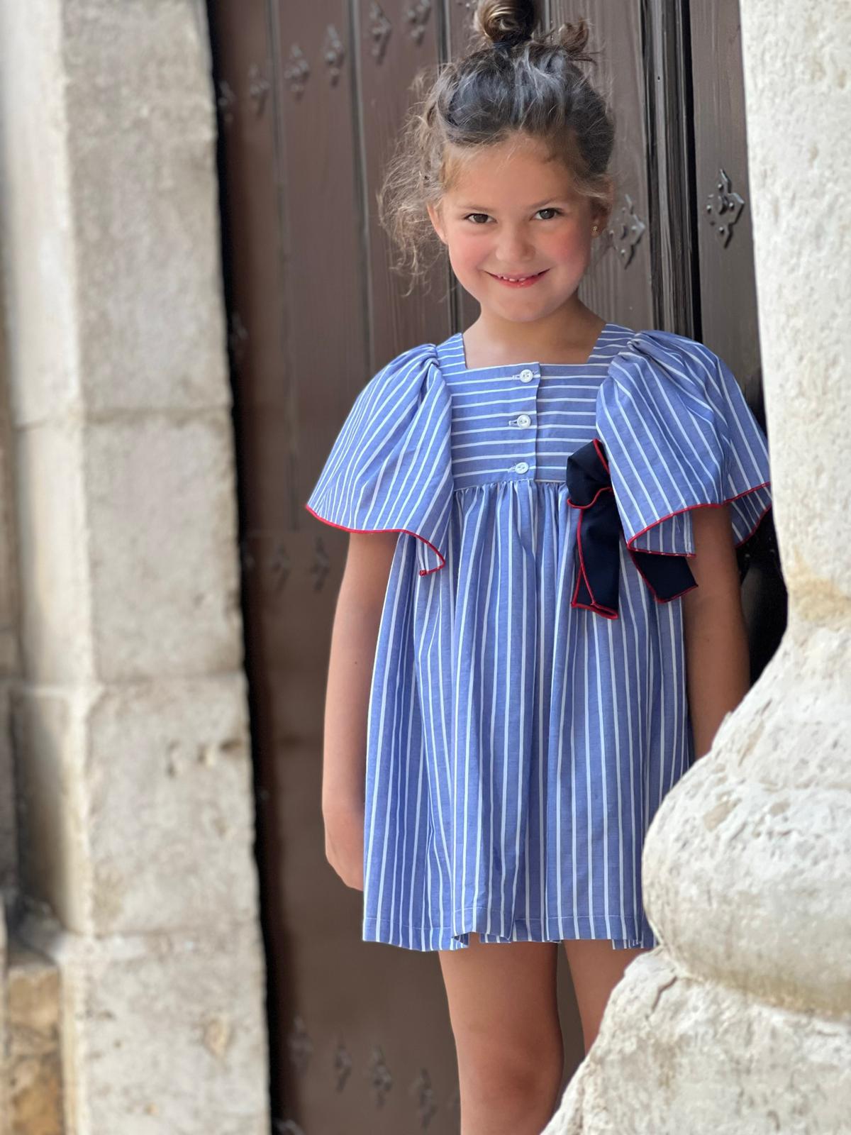 Blue Striped Sailor Dress