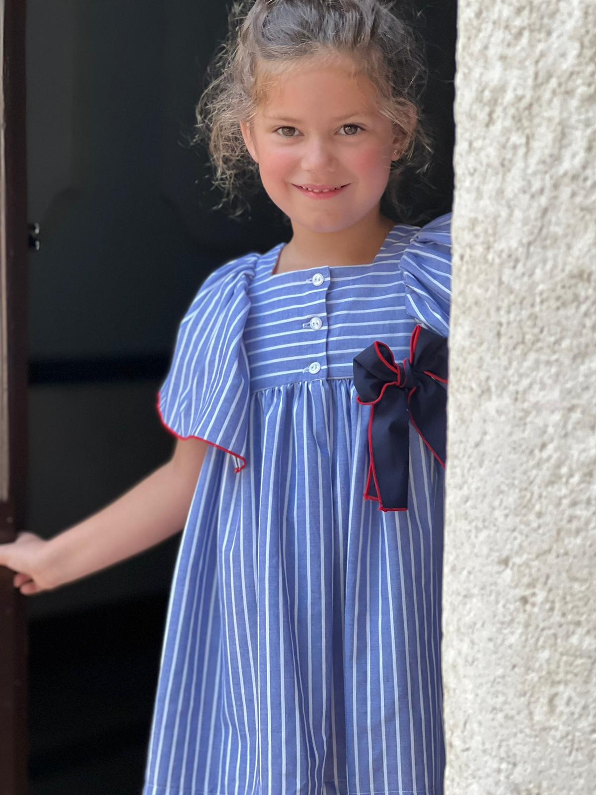 Blue Striped Sailor Dress
