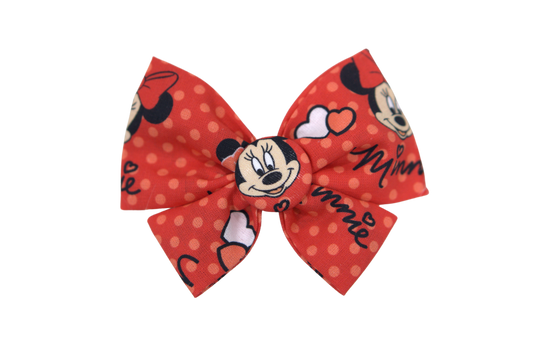 Disney Theme Bow - Minnie Lovely Red
